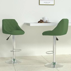 Sgabelli Da Bar 2 Pz Verde Scuro İn Velluto /
