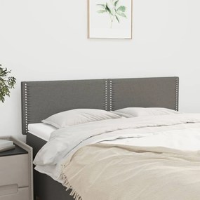 Testiere 2 Pz Grigio Scuro 72x5x78/88 Cm İn Tessuto /