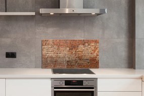 Pannello paraschizzi cucina Muro di mattoni d'epoca 100x50 cm