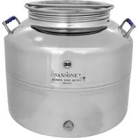 Sansone - contenitore per olio in acciaio inox 30 lt