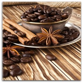 Immagine su tela, 30 x 30 cm Glasspik Caffè - Styler