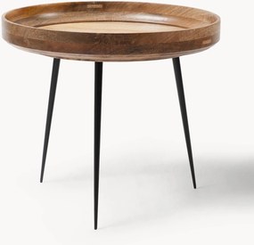 Tavolino rotondo in legno di mango Bowl