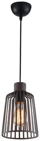 Lampadario Sospensione Dayton Industrial Vintage Colore Bronzo 60W 16 x 23,5 x 126,4 cm