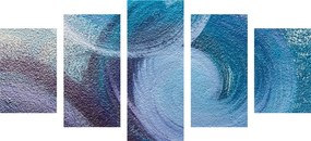 Quadri 5 pezzi – Tratti astratti moderni