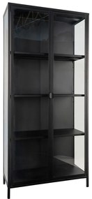 Vetrina in metallo nero 80x175 cm Brisbane - House Nordic