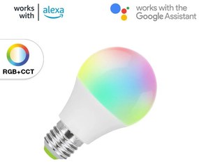 Lampada LED  smart E27 11W RGB+CCT WiFi - Amazon Alexa e Google Home Colore RGB+CCT