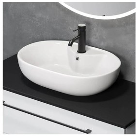 BATH DELUXE 06-060-08-11-00 - Lavabo da appoggio TROMSO 59,5x41 cm ceramica/bianco