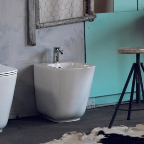 Bidet a Terra Kerasan Bianco Lucido "Tribeca"