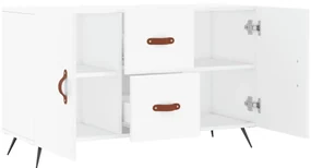 Credenza bianca 100x36x60 cm in legno multistrato