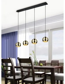 Trio - Lampadario a sospensione con filo FLETCHER 4xE14/40W/230V ottone