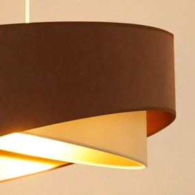 Brilagi - Lampadario LED a sospensione con filo LYRA 1xE27/15W/230V marrone/color crema/oro