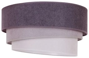 Duolla - Plafoniera TRIO 1xE27/15W/230V diametro 45 cm antracite/grigio/bianco