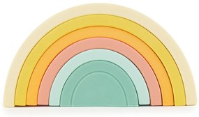 Bieco - Arcobaleno impilabile in silicone - Tropical Vibes