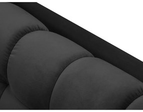 Divano in velluto grigio scuro Bali - Cosmopolitan Design