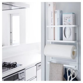 Grande cremagliera magnetica bianca da cucina Tower - YAMAZAKI