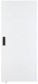 Porta scorrevole 93 x 210 cm in Legno e MDF con guida a scomparsa Bianco - SOMIRI