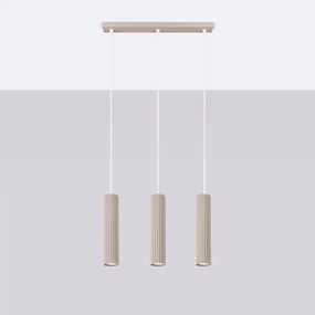 Brilagi - Lampadario a sospensione con filo CRESTO 3xGU10/10W/230V taupe