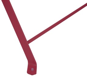 Set da balcone acciaio bordeaux FIORI Beliani