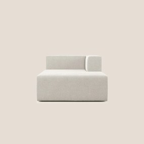 Nettuno modulo chaise longue in morbido tessuto bouclè T07