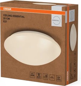 Osram - Plafoniera CEILING ESSENTIAL 1xE27/25W/230V Ø 25 cm bianca