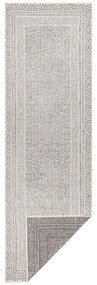 Runner da esterno grigio e bianco Berlino, 80 x 250 cm - Ragami