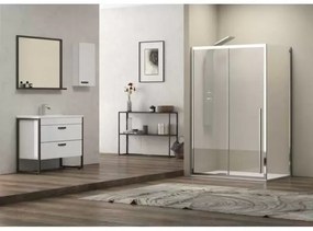 Kamalu - Box doccia 70x150 scorrevole e fisso vetro 8mm altezza h200 | KEL4000