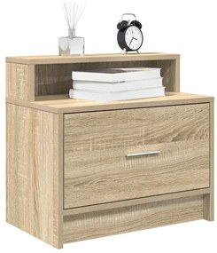 Comodino Con Cassetto Rovere Sonoma 51x31x47 Cm /