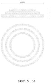 Globo 48005FSH-30 - Plafoniera LED dimmerabile MAGNIFIQUE LED/30W/230V