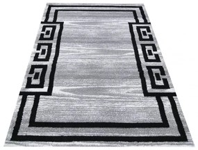 Elegante tappeto grigio-nero con un ornamento Larghezza: 80 cm | Lunghezza: 150 cm