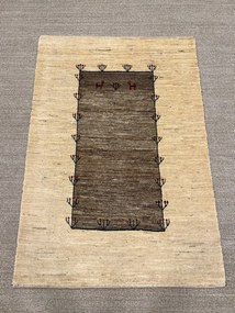 Gabbeh Tappeto 140x100 Marrone (Iran) Annodato A Mano
