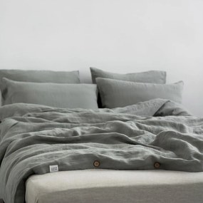 Biancheria da letto cachi extended linen per letto matrimoniale 200x220 cm Khaki - Linen Tales