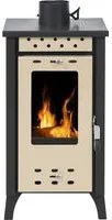 Stufa A Legna Matilde Beige potenza 7,7 Kw L33xp38,5xh74