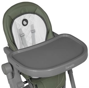 Lionelo - Seggiolone da pranzo per bambini CORA PLUS Verde oliva