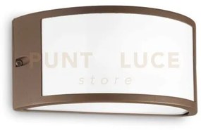 Rex-1 applique a parete ip44 1 luce attacco e27 coffee