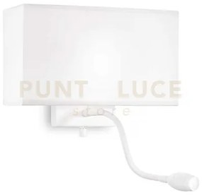 Hotel applique led 3000k 1,5w  50 lm + 1 luce attacco e27 doppio in...