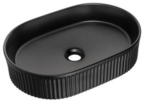 COMAD BEYOND 5 BLACK (E-6564) - Lavabo da appoggio BEYOND 48x32,5 cm nero