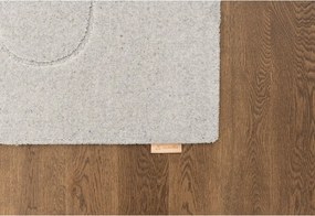 Tappeto in lana grigio chiaro 133x190 cm Morphic - Agnella