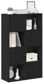 Libreria Rovere Nero 60x24x101,5 Cm İn Legno Multistrato /