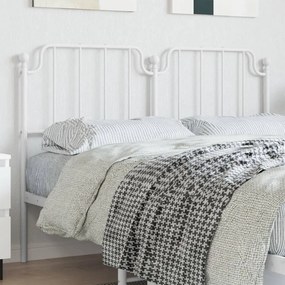 Testiera İn Metallo Bianco 160 Cm /