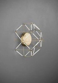 Euclide applique a parete oro a led 2700k 1963lm 29w l.36,5cm