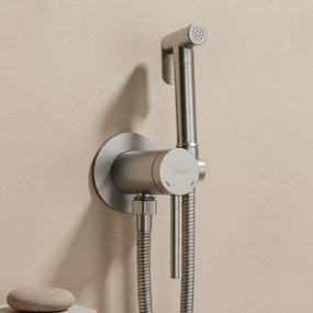 Rubinetto bidet Rea Foss Clif Brush Nickel