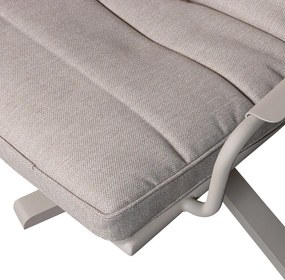 Sedia da giardino in metallo grigio chiaro Coosa - Exotan