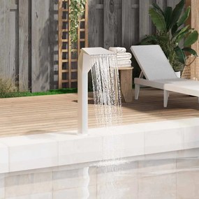 Fontana Per Piscina İn Acciaio Inossidabile 50x30x90 Cm Argento /