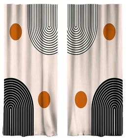 Tende beige in set di 2 140x260 cm - Mila Home