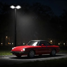 Lampada stradale solare LED con sensore LED/15W/6V 6500K IP65 nero + +TC