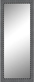 Specchio Fiorenza rettangolare in legno nero, argento 170 x 60 cm