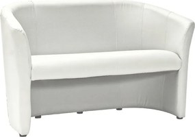 Divano TM-2 in ecopelle bianca – 126x60x76 cm