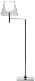 Flos KTribe Floor 1 Lampada Da pavimento H.112 cm a luce diffusa con dimmer e diffusore opalino Trasparente