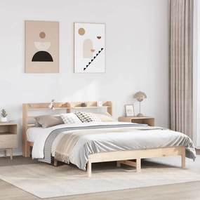 Letto Senza Materasso 160x200 Cm İn Legno Massello Di Pino /