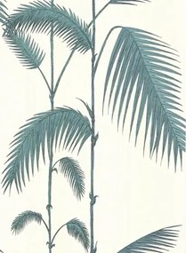 Palm Leaves - Designtapete v. Cole and Son - Offwhite/Türkis